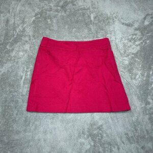 Ann Taylor Loft Petite Womens 6P Pink Cotton Skirt With Polyester Lining  6089